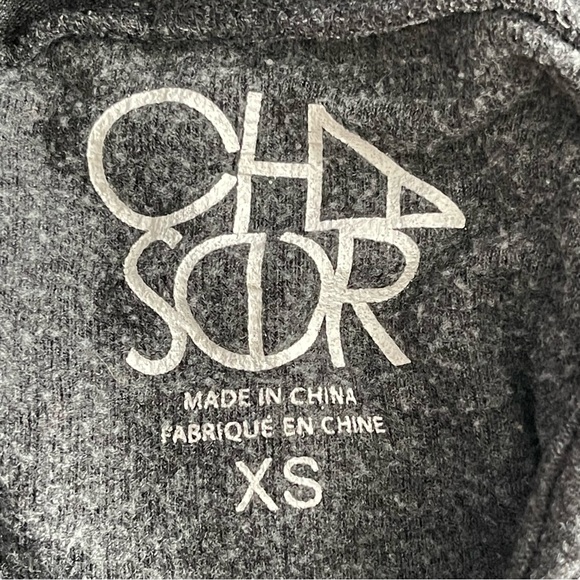 Chaser Leopard Animal Print  Star Print Gray Hoodie Women’s Size XS Cropped - Picture 8 of 9